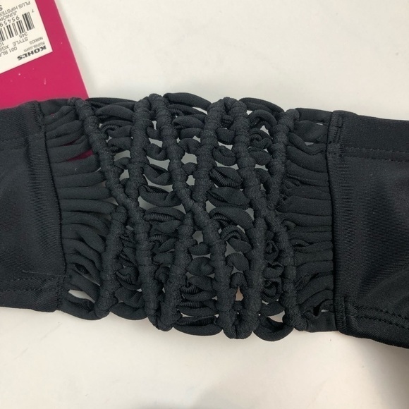 NWT SO by Kohl’s Women’s Swimwear Bikini Sz 3X Jr Color Black - Picture 3 of 7